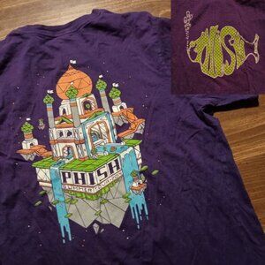 PHISH CONCERT T-SHIRT - Large // 2014 Music Jam Band Festival Tour Tee Shirt
